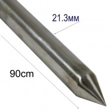 метален шиш дължина 90см INOX-21.3мм