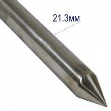 метален шиш дължина 90см INOX-21.3мм
